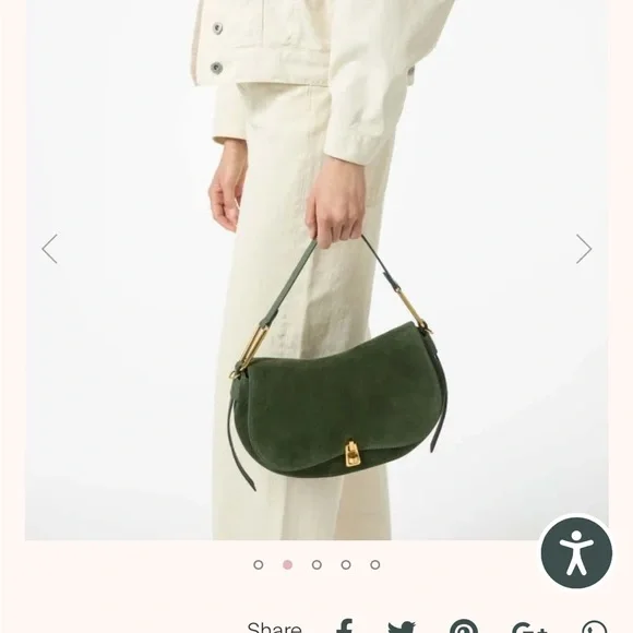 Coccinelle Suede + Leather 2 Way Bag - Picture 13 of 16